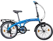 Rowery - Rower Składany Uniwersalny 20 Revo 6 Biegów Bagażnik Składak Dzwonek Stopka - miniaturka - grafika 1