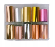 Ozdoby do paznokci - 10x100 CM Folia Transferowa Do Paznokci MIX Kolor - miniaturka - grafika 1