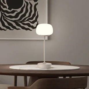 Näve Lampa stołowa LED Pina beżowa Wysokość 27.8cm Metal/szkło Dotykowa - Lampy stojące - miniaturka - grafika 1