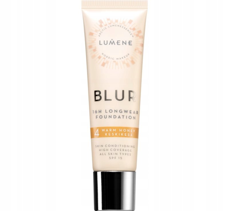Lumene Blur 16H Longwear Foundation 4 Warm Honey SPF 15 podkład wygładzający 30ml