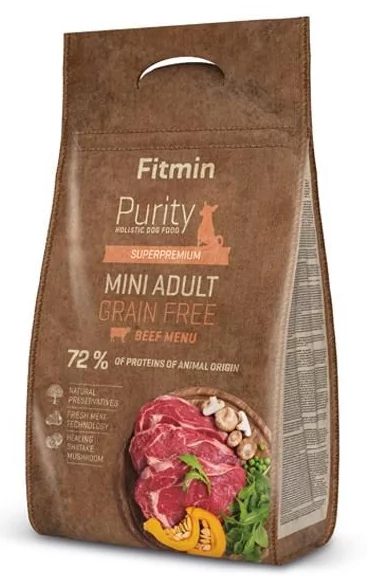 Fitmin Purity Grein Free Adult Mini Beef 0,8 kg