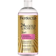 Płyny micelarne - 24K Gold & Rose Oil luksusowy łagodzący płyn micelarny 400ml - miniaturka - grafika 1