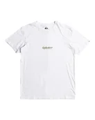 Koszulki męskie - Quiksilver Koszulka z krótkim rękawem męska QS Simple Lettring SS S biała - miniaturka - grafika 1