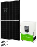 Akcesoria do kolektorów i fotowoltaiki - Mikroinstalacja fotowoltaiczna 4kW (Panel fotowoltaiczny 500W JA Solar, czarna rama, przetwornica VOLT 4kW, złączki MC4) gwarancja 15 lat na panele - miniaturka - grafika 1