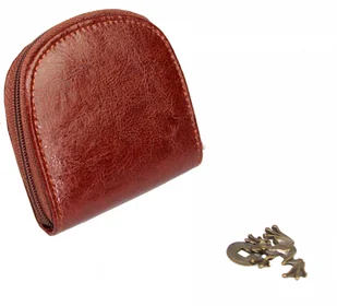 Podkówka Półokrągła Kominek 2w1 Skóra Naturalna ELKOR (PL) Średnia - Portfele - miniaturka - grafika 11