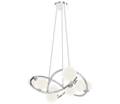 Lampy sufitowe - Wofi 7014-807 - LED Żyrandol na lince NANCY 8xG9/3,5W/230V chrom błyszczący - miniaturka - grafika 1