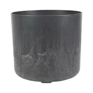 Donice - Osłonka doniczki Celine 20cm okrągła czarna - miniaturka - grafika 1