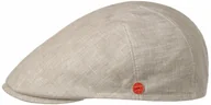 Czapki męskie - Płaski Kaszkiet Sidney Linen by Mayser, beżowy, 59 cm - miniaturka - grafika 1