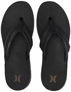 Hurley Nike Lunarlon Lunar Leather japonki męskie czarny czarny, czarny, antracytowy. 38.5 EU AR4006-10-7 M US - Klapki i japonki męskie - miniaturka - grafika 1