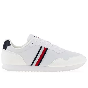 Buty Tommy Hilfiger Core Lo Runner FM0FM04504-YBS - białe - Buty sportowe męskie - miniaturka - grafika 4