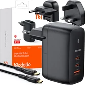 Ładowarki do telefonów - Mcdodo Gan 3.0 Szybka Ładowarka  Uniwersalna Usb-C Pd Usb-A 65W Ch-8442 - miniaturka - grafika 1