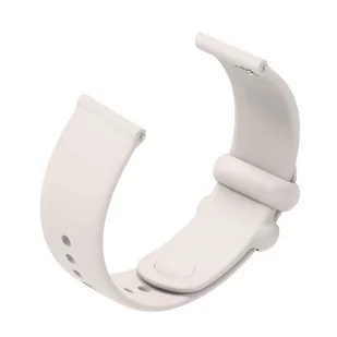 Pasek Opaska Bransoleta Silikon Beżowy Ring uniwersalna 20mm - Akcesoria do smartwatchy - miniaturka - grafika 1