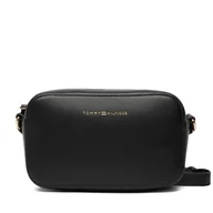 Torebki damskie - Torebka Tommy Hilfiger Th Logo Camera Bag AW0AW18115 Czarny - miniaturka - grafika 1