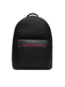 Plecaki - Plecak Tommy Hilfiger Th Foundation Backpack AM0AM14155 Czarny - miniaturka - grafika 1