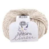 Pasmanteria - Włóczka lniana DMC Natura Linen kol. 03 Jasny beż - miniaturka - grafika 1