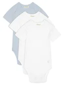 Body dla niemowląt - United Colors Of Benetton Komplet 3 par body dziecięcych 3GI70B079 Niebieski - miniaturka - grafika 1