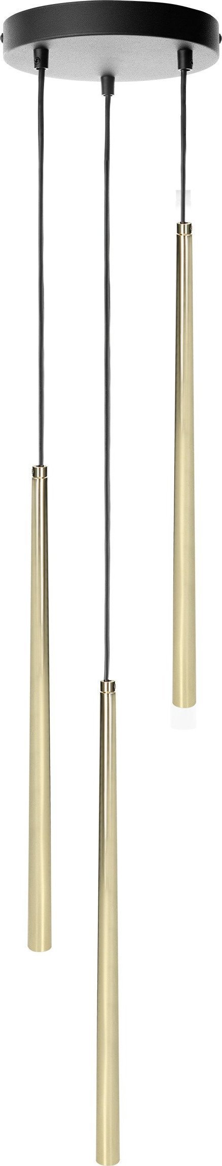 Lampa wisząca Orno TABUNG 3P, lampa wisząca, G9 max.6W, złota