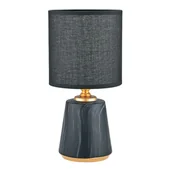 Lampy stojące - Dekoracyjna lampa stołowa w czarnym kolorze HS8605-BL z serii STOŁOWA - miniaturka - grafika 1