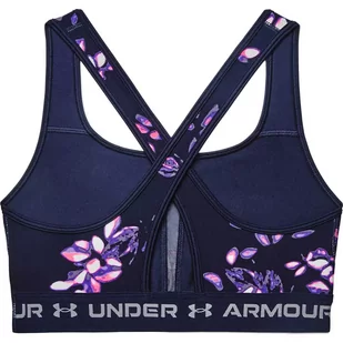 Biustonosz sportowy Under Armour Crossback Mid Print - Bielizna sportowa damska - miniaturka - grafika 8
