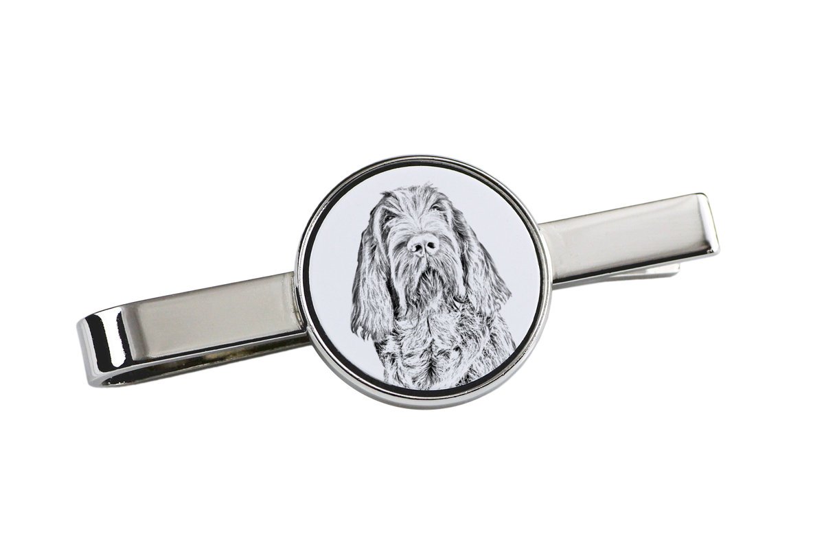 Wyżeł włoski szorstkowłosy, Spinone italiano - spinka do krawata z psem, personalizowany klips do krawata, wyjątkowy prezent dla mężczyzny marki Art..