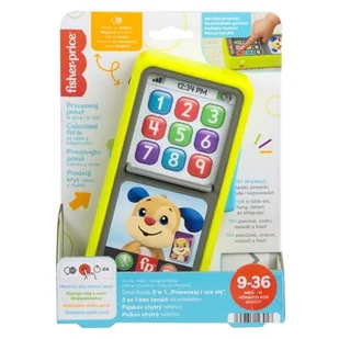 Zabawka edukacyjna FISHER PRICE Ucz się i śmiej! Smartfonik 2w1 HNL43 - Zabawki interaktywne dla dzieci - miniaturka - grafika 1