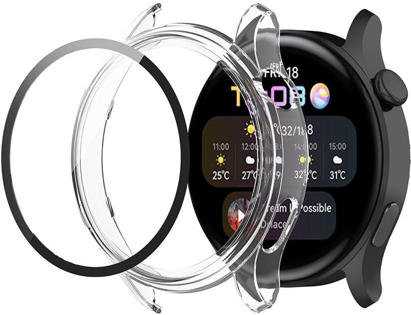 Etui Case Nakładka Szkło 2w1 do Huawei Watch 3 PRO