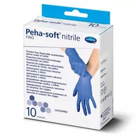 Rękawiczki jednorazowe - Peha-Soft Nitrile Fino, rękawiczki diagnostyczne, nitrylowe, bezpudrowe, rozmiar L, 10 sztuk | Darmowa dostawa od 119,99 zł! 9091035 - miniaturka - grafika 1