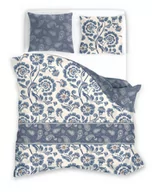 Pościel - Faro, Pościel satyna bawełniana, 220x200+2x70x80 cm, Pure Sateen, Etniczne kwiaty - miniaturka - grafika 1