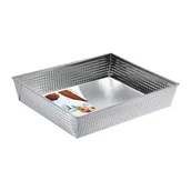 Formy do ciast - Blacha fakturowana Szarlotta 30 x 25 x 6 cm DOMOTTI - miniaturka - grafika 1