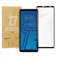 Szkła hartowane na telefon - Szkło Hartowane Bizon Do Xperia 10 V, Czarne - miniaturka - grafika 1