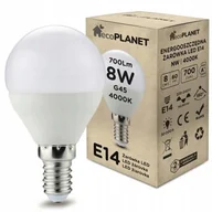 Żarówki LED - Żarówka Led E14 G45 8W 3000K Eco Planet Barwa Biała Ciepła Ball Mała - miniaturka - grafika 1