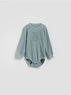 Body dla niemowląt - Reserved - Strukturalne body - jasnoturkusowy - miniaturka - grafika 1