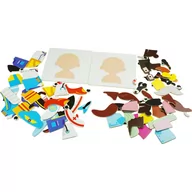 Układanki dla dzieci - Puzzle magnetyczne twarze, osoby, rodzina, zawody układanka - miniaturka - grafika 1