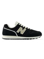 Trampki damskie - New Balance Skórzane sneakersy "373" w kolorze czarnym - miniaturka - grafika 1