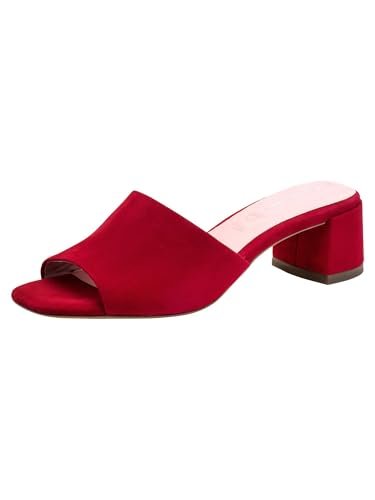 Tamaris Damskie klapki damskie 1-27204-42 Mule, czerwony zamsz, 6,5 UK