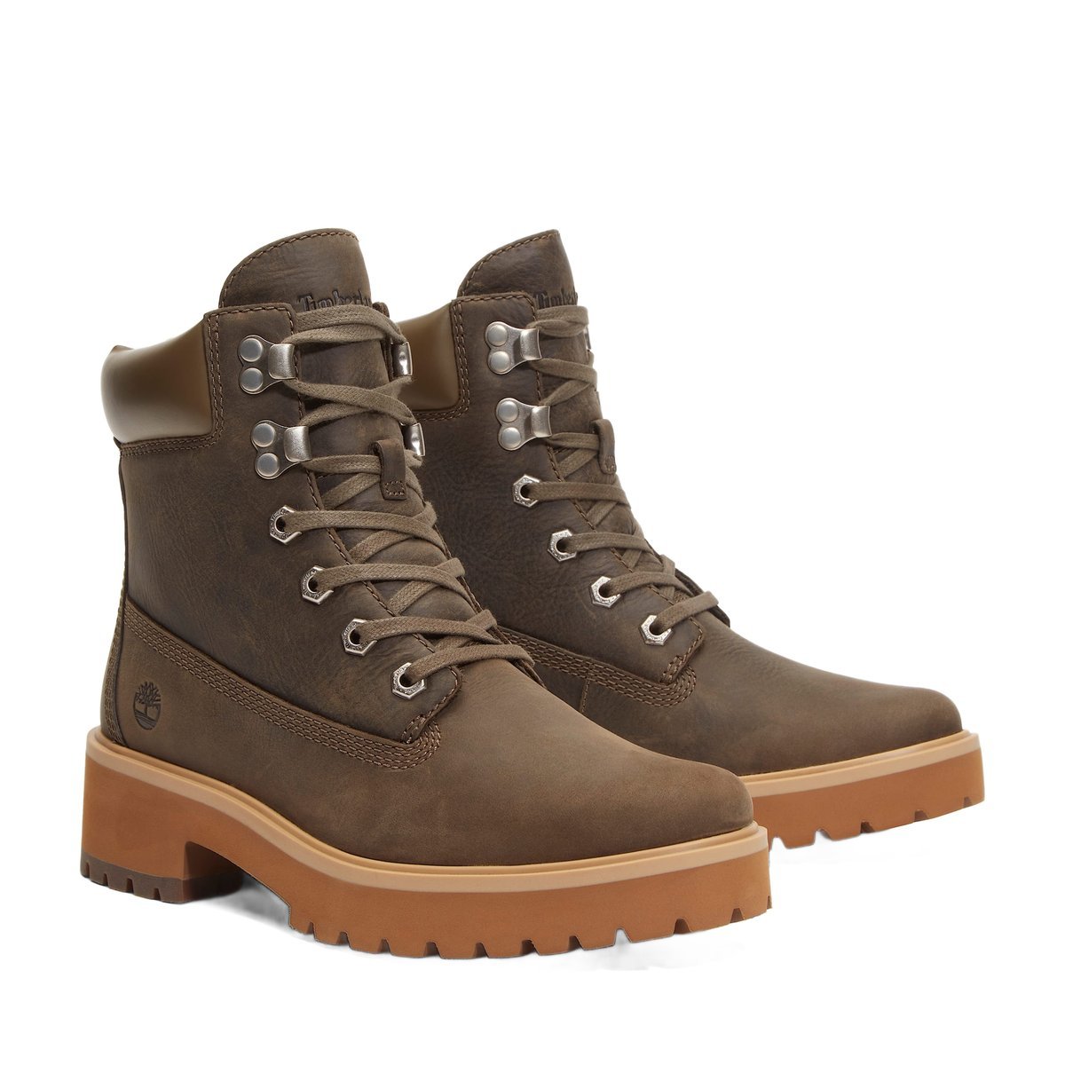 TIMBERLAND BOTKI SKÓRZANE WIĄZANE KHAKI DAMSKIE 40 1J0A
