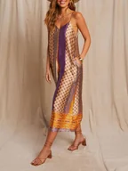 Kombinezony - LA Angels Kombinezon w kolorze fioletowo-pomarańczowym - miniaturka - grafika 1