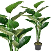 Sztuczne kwiaty - Sztuczna roślina dekoracyjna filodendron w doniczce 100cm - miniaturka - grafika 1