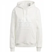 Bluzy damskie - Bluza damska adidas Essentials Big Logo Regular Fleece beżowa IM0252 M - miniaturka - grafika 1