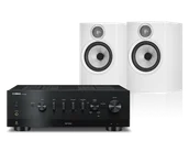 Zestawy stereo - Yamaha R-N800A (czarny) + 606 S3 (biały) - miniaturka - grafika 1