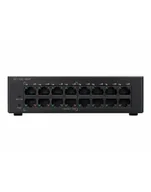 Switche - Cisco SF110D-16HP 16-Port 10/100 PoE Desktop Switch - miniaturka - grafika 1