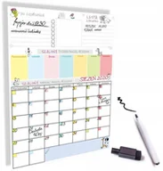 Magnesy - Planer Magnetyczny z Pisakiem na lodówkę Organizer Notes Kalendarz magnetyczny Uniwersalny na wiele lat - miniaturka - grafika 1