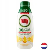 Płyny do naczyń - Fairy Platinum Lemon Żel do Zmywarki Extra Połysk Cytryna 50 cykli NL - miniaturka - grafika 1