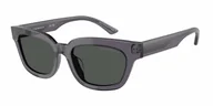 Okulary przeciwsłoneczne - Okulary Przeciwsłoneczne Emporio Armani EA 4233U Transparent Grey - miniaturka - grafika 1