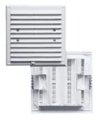 Kratki wentylacyjne - KRATKA WENTYLACYJNA Z ŻALUZJĄ I SIATKĄ 175*215MM BRĄZOWA - miniaturka - grafika 1