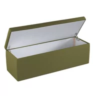 Pufy i podnóżki - Dekoria.pl Dekoria.pl Skrzynia tapicerowana oliwkowa zieleń 90 × 40 × 40 cm Etna 525-161-26 - miniaturka - grafika 1