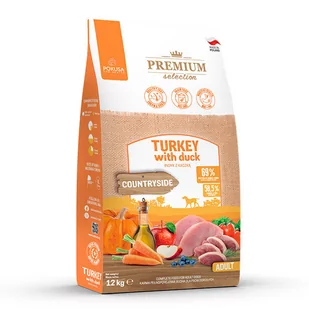 Pokusa Turkey with Duck Indyk z Kaczką Adult 12kg - Sucha karma dla psów Pokusa Turkey with Duck Indyk z Kaczką Adult 12kg - Sucha karma dla psów - miniaturka - grafika 1