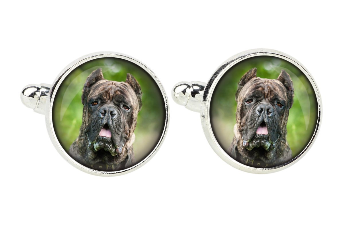 Cane Corso Italiano - spinki do mankietów, ozdoba koszuli, zawieszka do koszuli marki Art-Dog