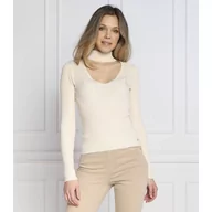 Swetry damskie - GUESS Sweter 1981 Ankle | Slim Fit - miniaturka - grafika 1