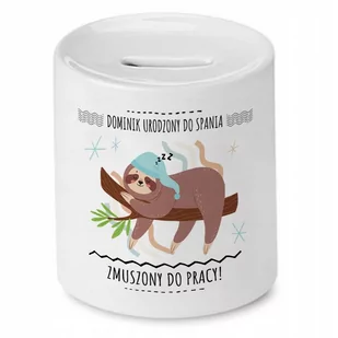 Skarbonka dla Dominika na Urodziny Idealny Prezent z Nadrukiem ze Zdjęciem - Skarbonki - miniaturka - grafika 1